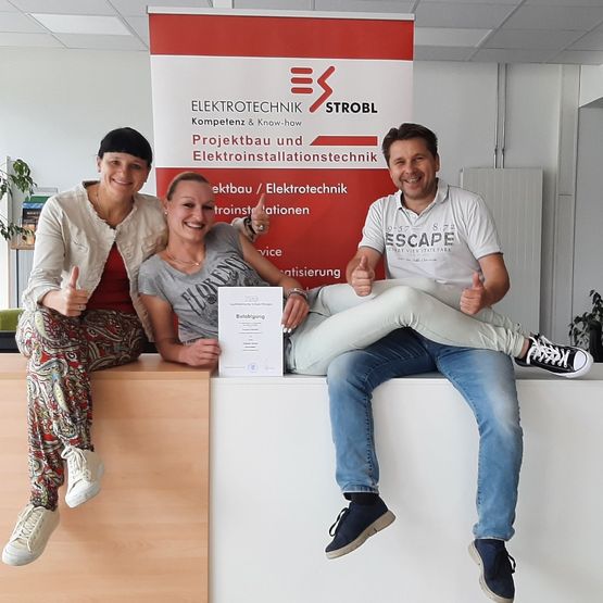 Glückwünsch an die Auszubildenden