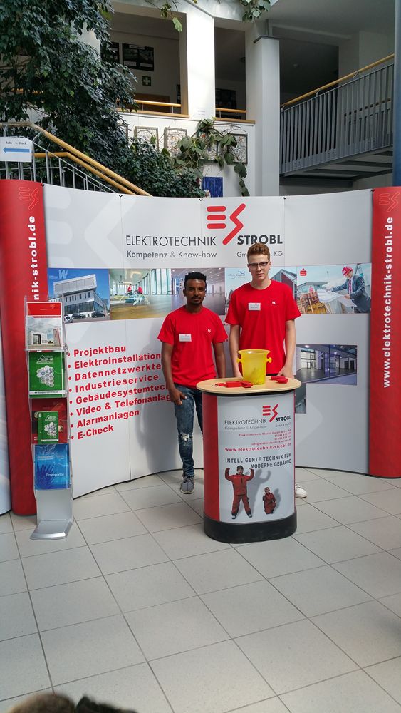 Elektrotechnik Strobl | Ausbildungsmesse Heinrich Kaim Schule Schelklingen 2018