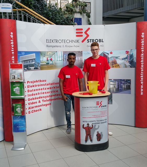 Elektrotechnik Strobl | Ausbildungsmesse Heinrich Kaim Schule Schelklingen 2018