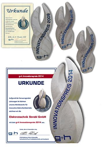 Elektrotechnik Strobl - g+h Innovationspreisträger 2008 bis 2014