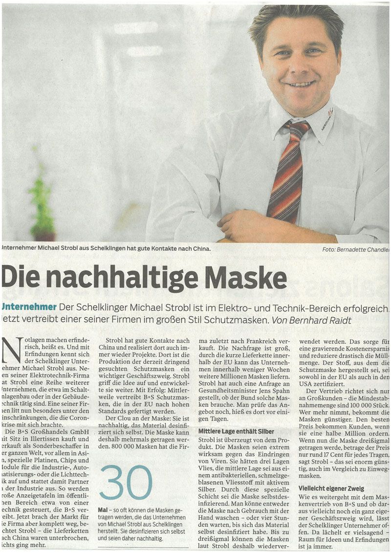 Die nachhaltige Maske